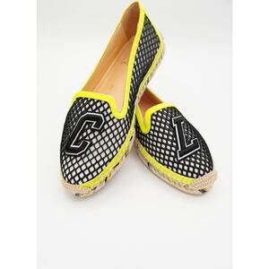 35 Christian Louboutin Printed Glitter Platform Espadrilles